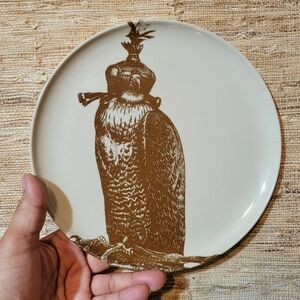 Set of 5 Rare Thoman Paul Hooded Falcon 9" Melamine Plates